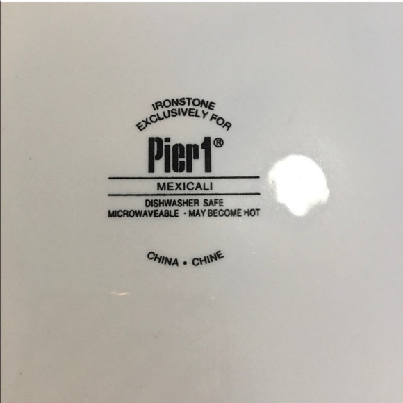 Pier 1 Mexicali Print Dinner Plate - Picture 4 of 4
